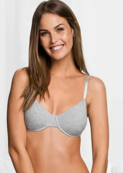 Mujer bonprix bonprix Sujetador básico de algodón orgánico con aros (3 unidades)
