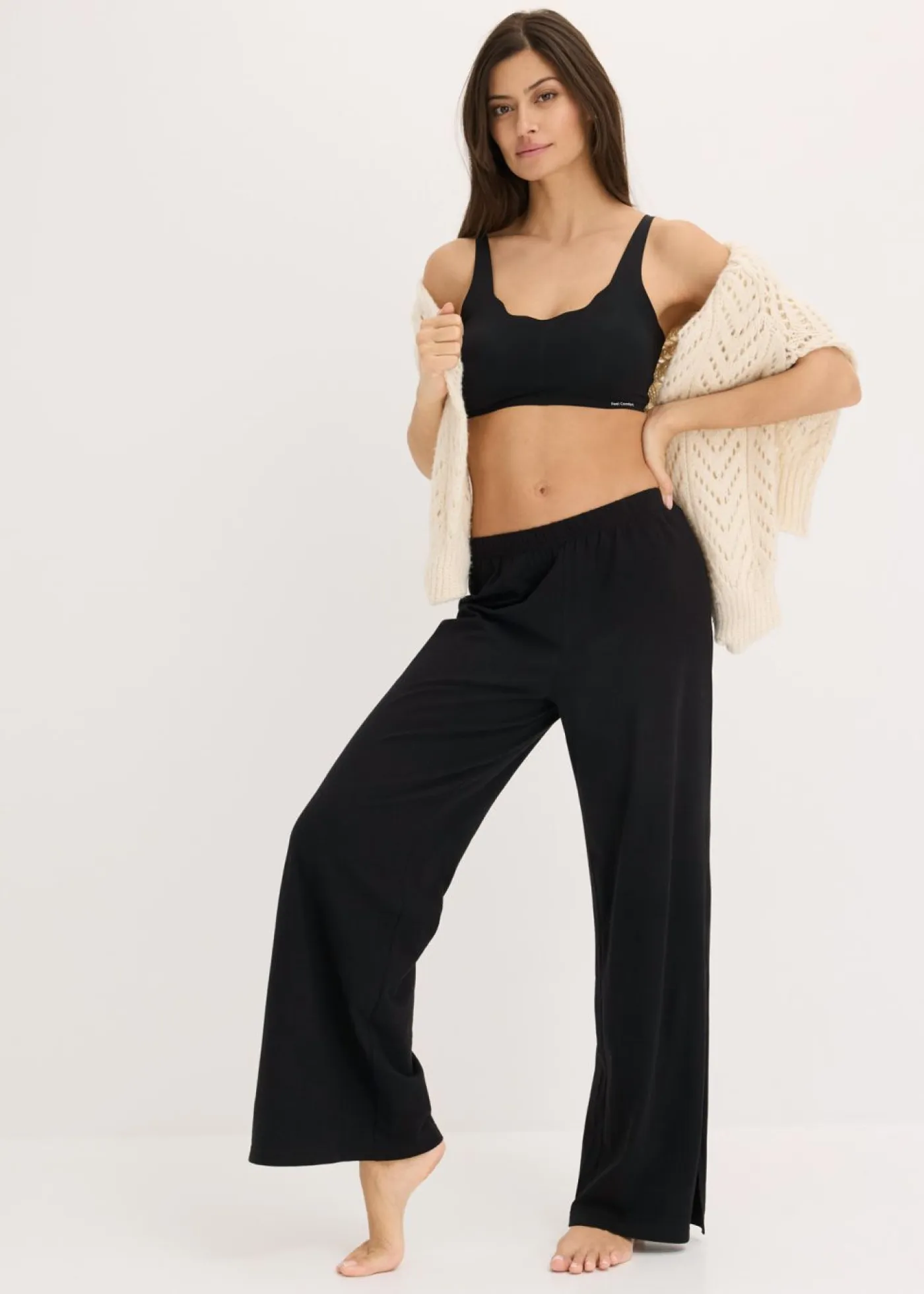 bonprix bonprix Sin Costuras|Sujetadores>Sujetador básico Feel Comfort con corte láser sin aros Negro