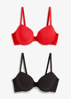 Mujer bonprix bonprix Sujetador con aros y algodón orgánico (2 unidades)