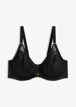 bonprix bonprix Sujetadores De Copa E A H>Sujetador con aros y detalle decorativo Negro