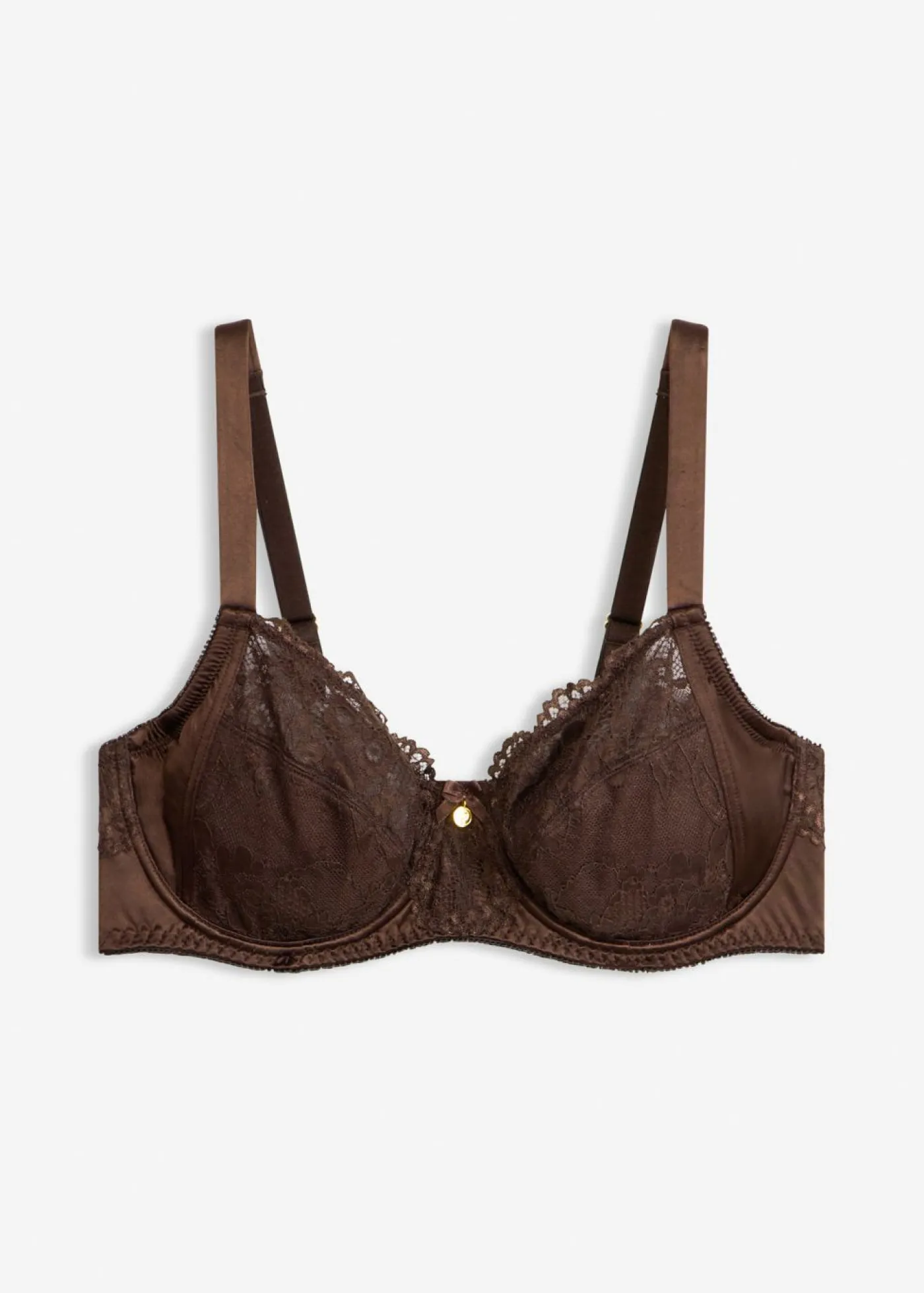 bonprix bonprix Novedades|Sujetadores De Copa E A H>Sujetador con aros y efecto brillante Marrón oscuro