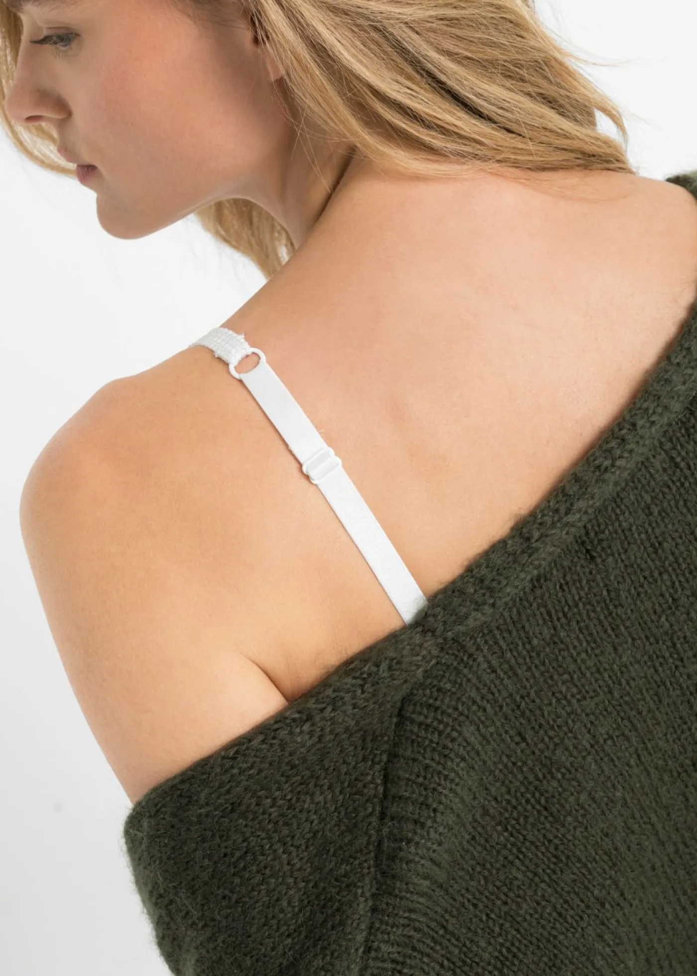 bonprix bonprix Sujetadores>Sujetador con aros y encaje delicado (3 unidades) blanco-rosa + blanco-gris + blanco-turquesa