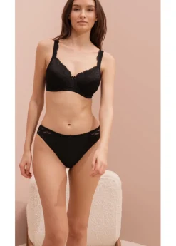 Mujer bonprix bonprix Sujetador con aros y encaje delicado (2 unidades)