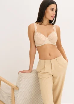 Mujer bonprix bonprix Sujetador con aros y encaje delicado (2 unidades)