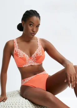 Mujer bonprix bonprix Sujetador con aros y encaje delicado (2 unidades)