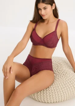 Mujer bonprix bonprix Sujetador con aros y encaje delicado