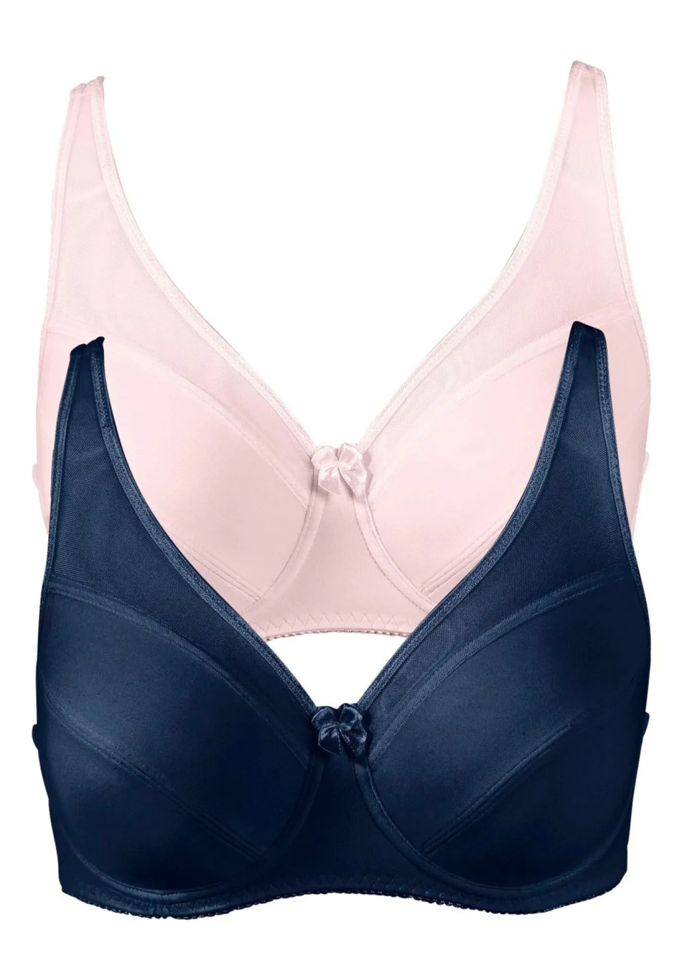 Mujer bonprix bonprix Sujetador con aros y malla (2 unidades)