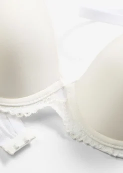 bonprix bonprix Sujetadores|Sujetadores De Copa E A H>Sujetador con encaje delicado Blanco lana