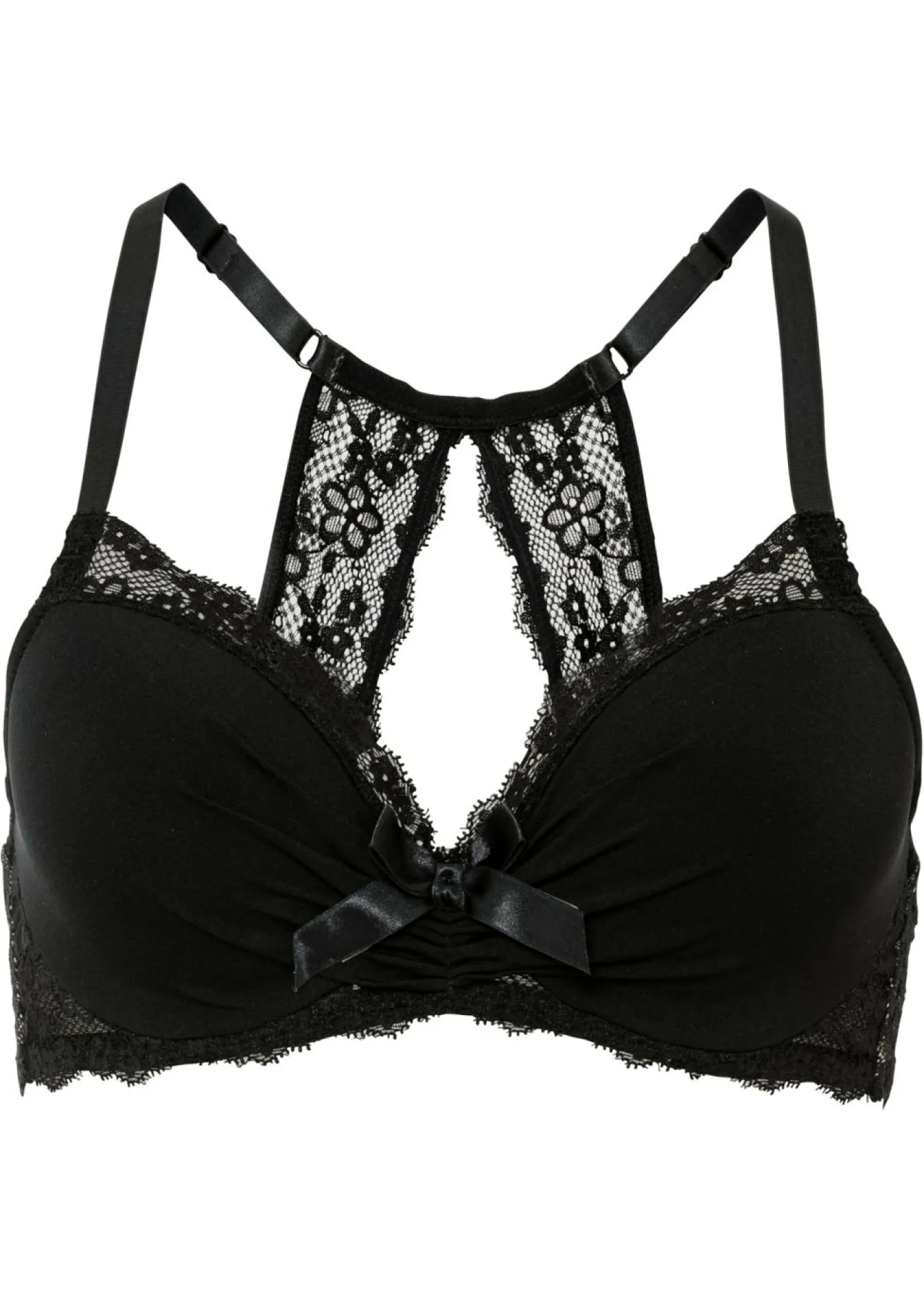 bonprix bonprix Lencería|Sujetadores>Sujetador con espalda nadadora de encaje Negro