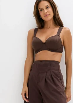 Mujer bonprix bonprix Sujetador con tirantes acolchados y efecto brillante