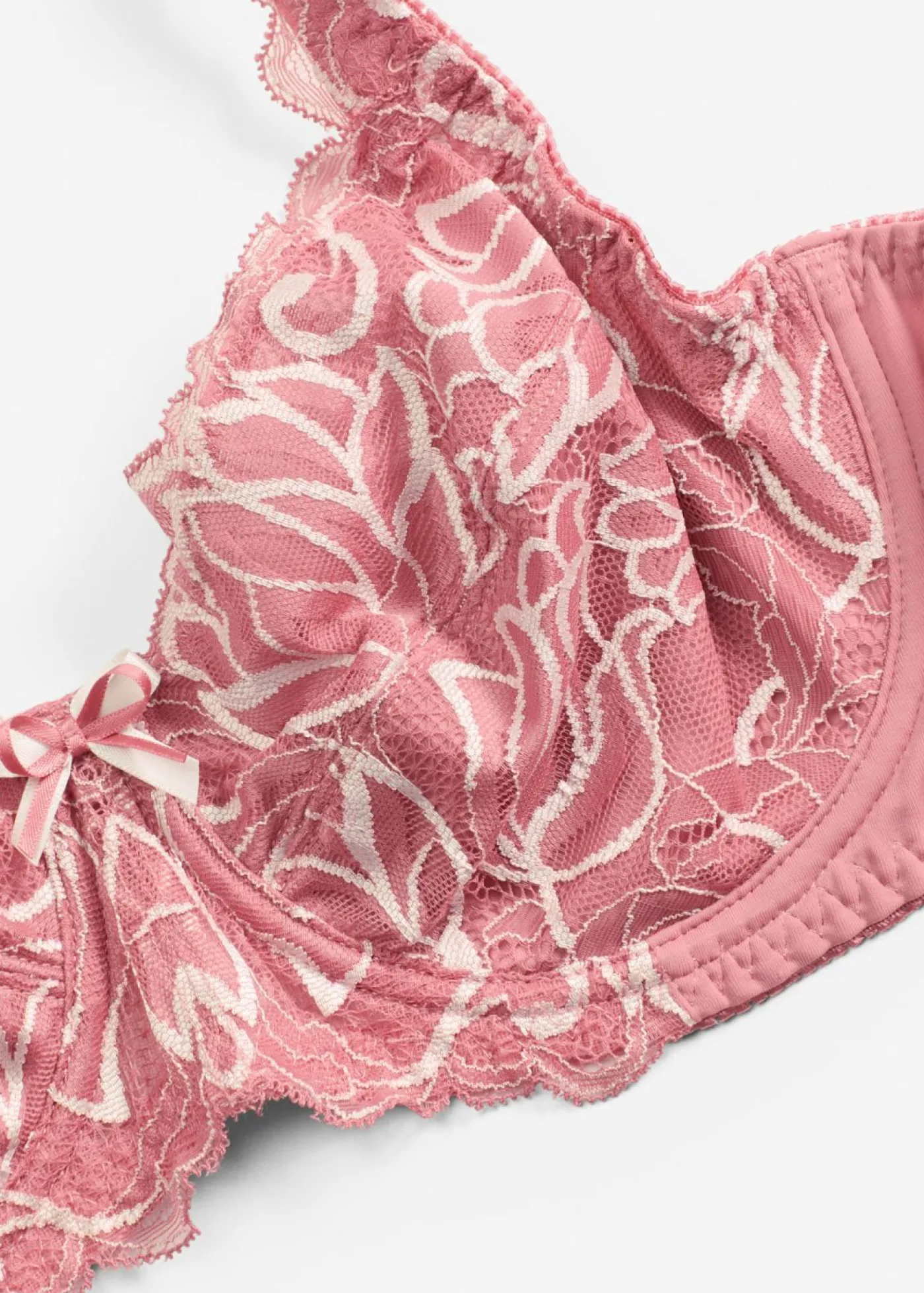 bonprix bonprix Sujetadores|Lencería>Sujetador con tirantes acolchados sorbete de frutos rojos/blanco lana