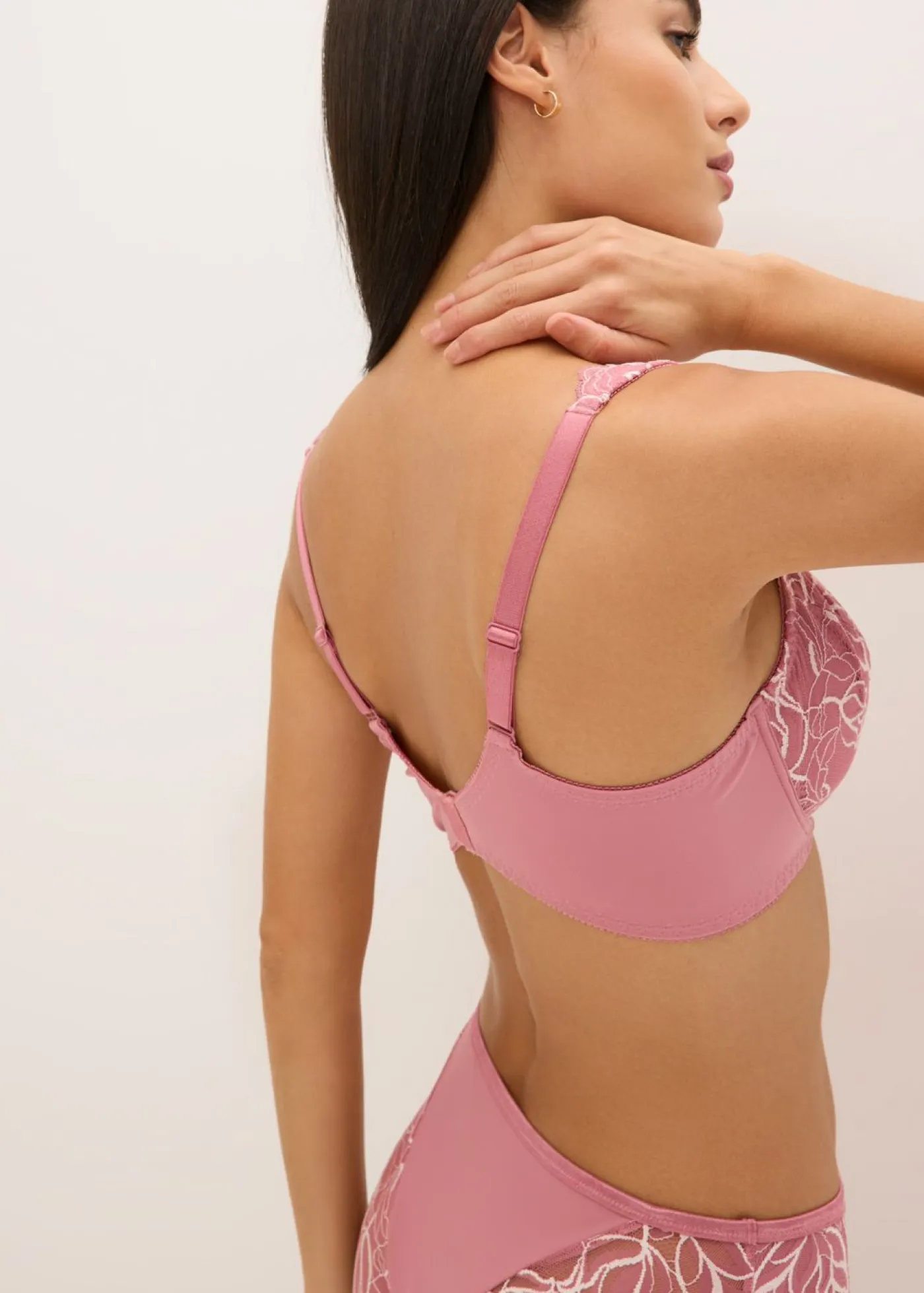 bonprix bonprix Sujetadores|Lencería>Sujetador con tirantes acolchados sorbete de frutos rojos/blanco lana