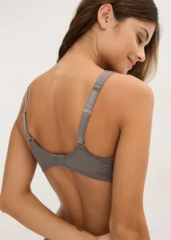 Mujer bonprix bonprix Sujetador con tirantes acolchados y encaje brillante