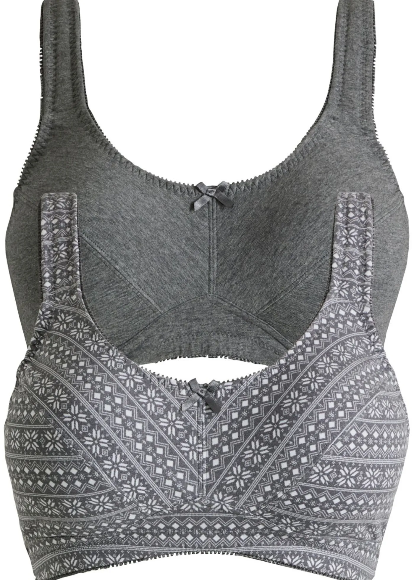 Mujer bonprix bonprix Sujetador de algodón orgánico sin aros (2 unidades)