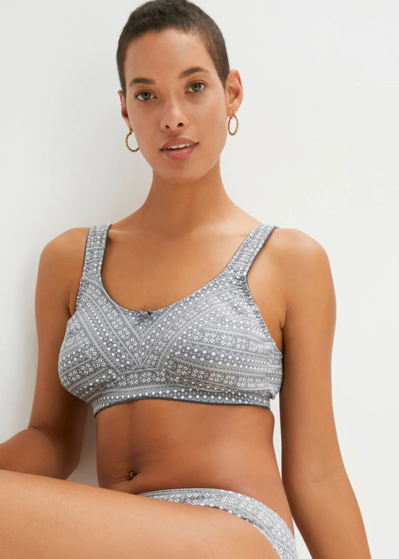 Mujer bonprix bonprix Sujetador de algodón orgánico sin aros (2 unidades)