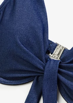 Mujer bonprix bonprix Sujetador de bikini con aros y aspecto vaquero