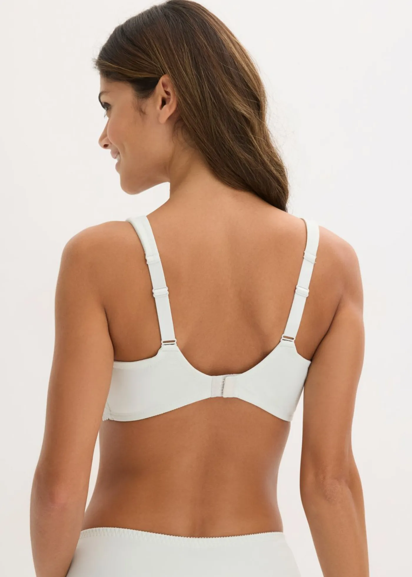 bonprix bonprix Sujetadores|Sujetadores De Copa E A H>Sujetador de camiseta con tirantes acolchados Azul-crema