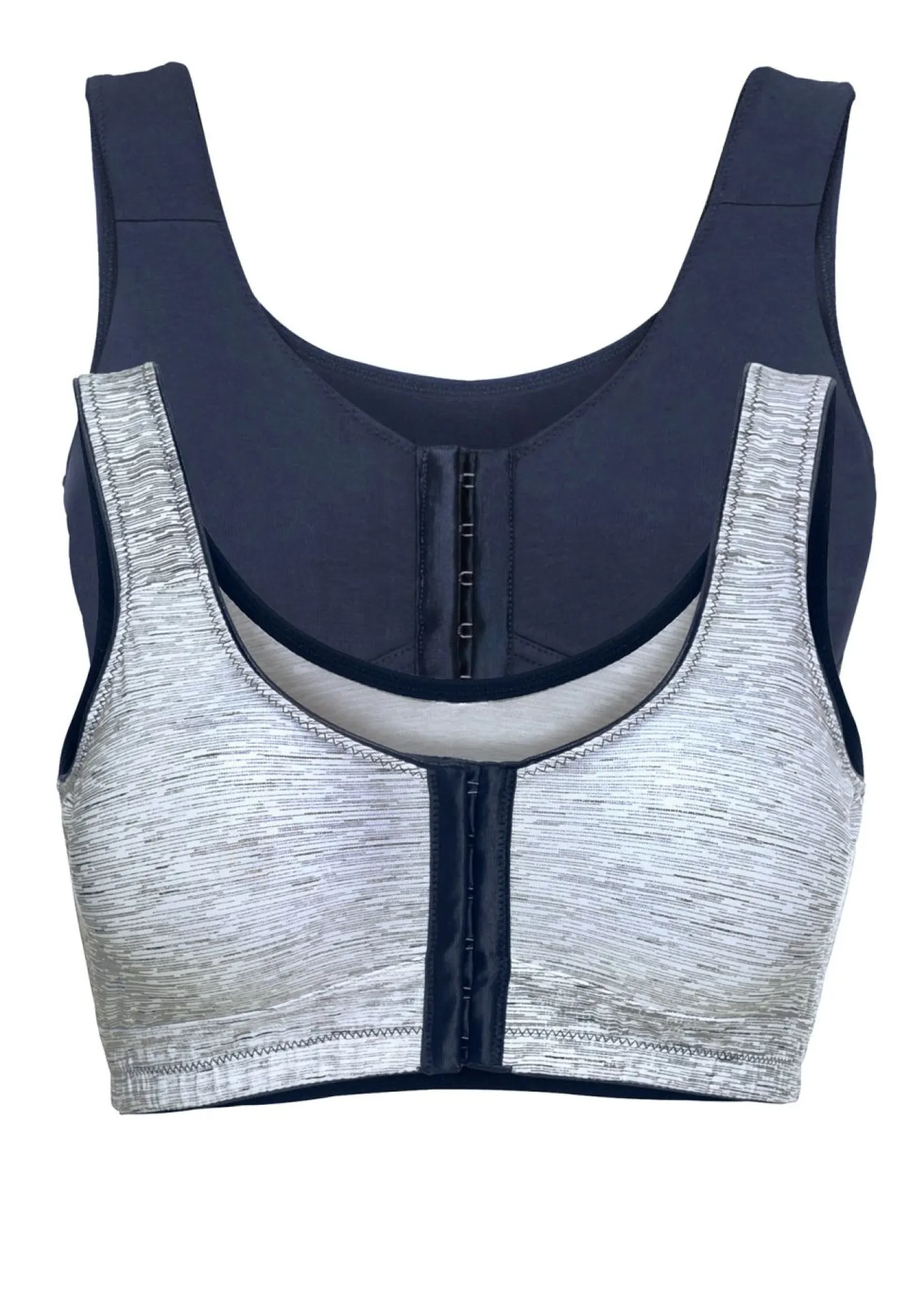 Mujer bonprix bonprix Sujetador de cierre frontal, sin aros, con algodón orgánico (2 unidades)