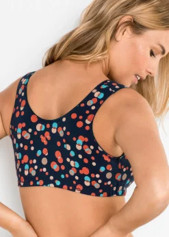 Mujer bonprix bonprix Sujetador de cierre frontal, sin aros, con algodón orgánico (2 unidades)