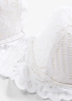 bonprix bonprix Lencería|Novedades>Sujetador de encaje elegante Blanco
