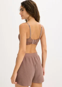 Mujer bonprix bonprix Sujetador de lactancia sin aros con encaje y algodón orgánico (2 unidades)