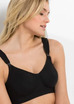 Mujer bonprix bonprix Sujetador de lactancia sin aros con algodón orgánico (2 unidades)