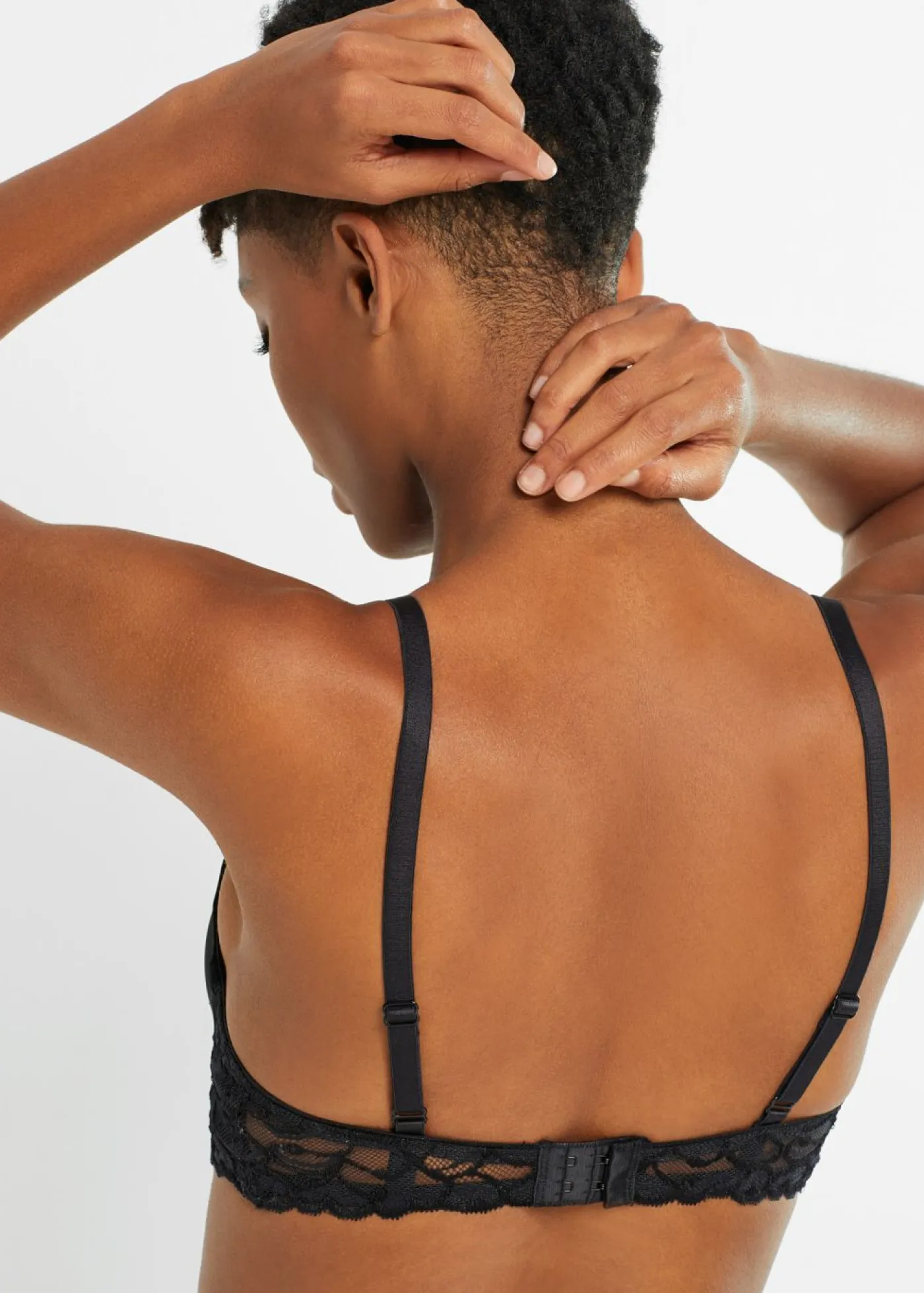 bonprix bonprix Sujetadores|Sujetadores De Copa E A H>Sujetador de poliamida reciclada Negro