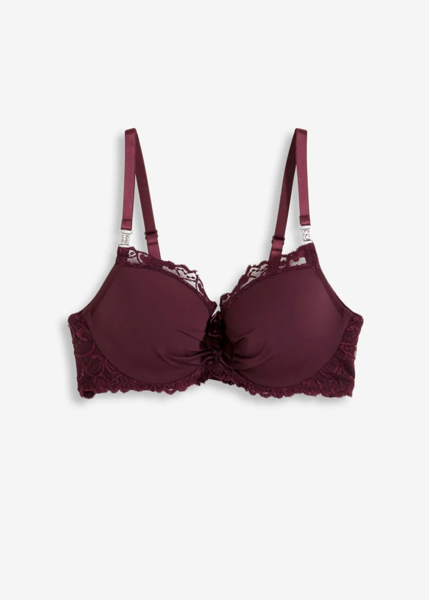 bonprix bonprix Sujetadores De Copa E A H|Lencería>Sujetador de poliamida reciclada rojo burdeos