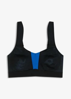 bonprix bonprix Sujetadores|Ropa Interior Deportiva>Sujetador deportivo con gran sujeción negro-azul horizonte