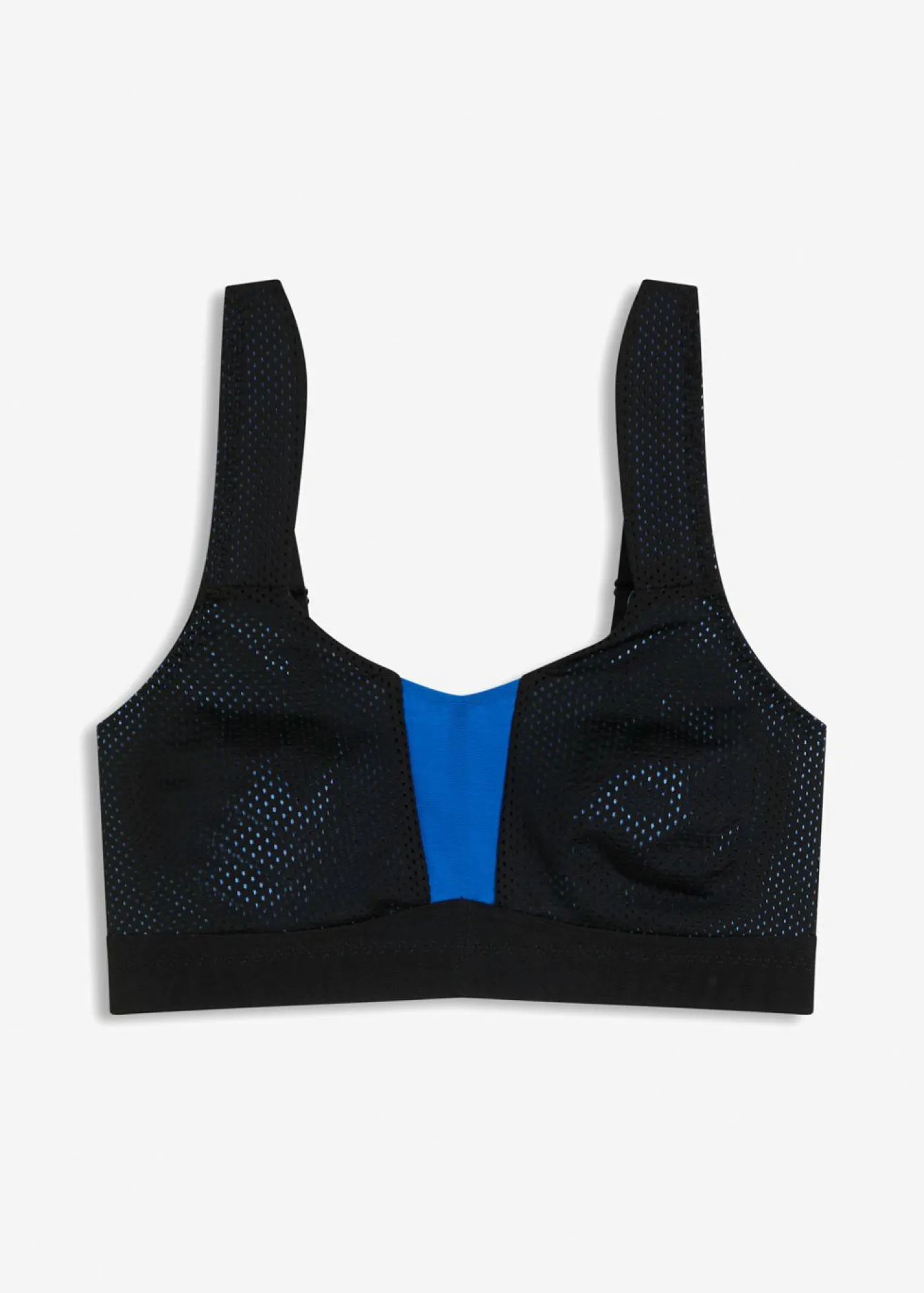 bonprix bonprix Sujetadores|Ropa Interior Deportiva>Sujetador deportivo con gran sujeción negro-azul horizonte
