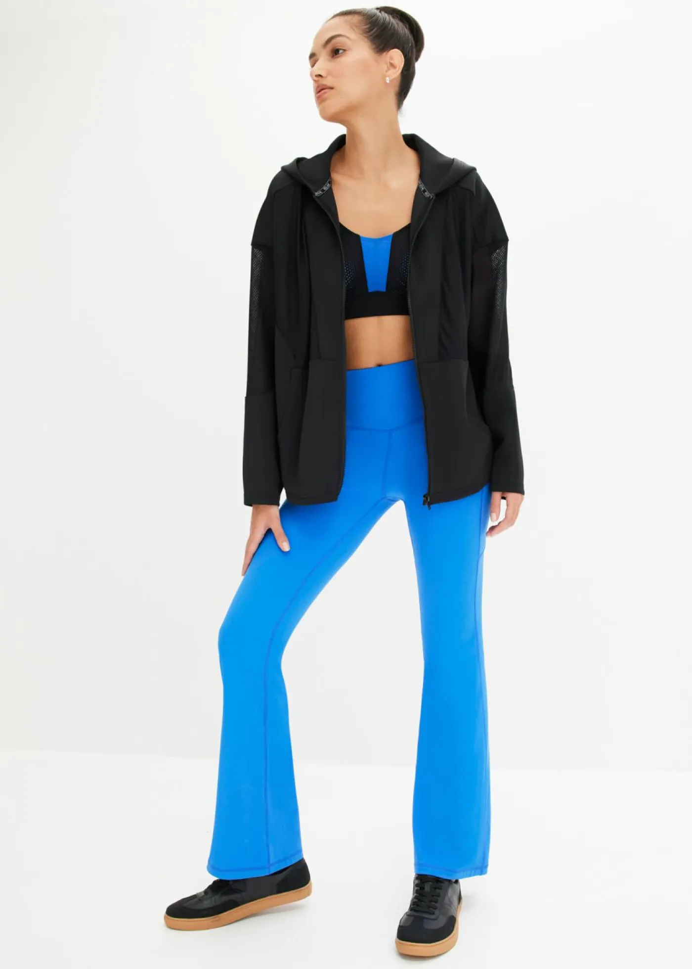 bonprix bonprix Sujetadores|Ropa Interior Deportiva>Sujetador deportivo con gran sujeción negro-azul horizonte