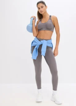 Mujer bonprix bonprix Sujetador deportivo con sujeción media y un ligero brillo