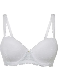 bonprix bonprix Lencería|Sujetadores De Copa E A H>Sujetador estilo balconette con aros Blanco