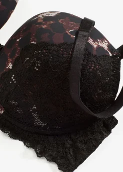 Mujer bonprix bonprix Sujetador push-up con encaje fino