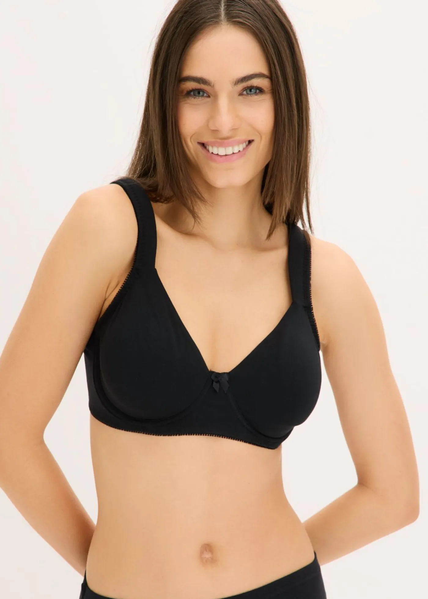 Mujer bonprix bonprix Sujetador reductor básico de algodón orgánico con aros (2 unidades)