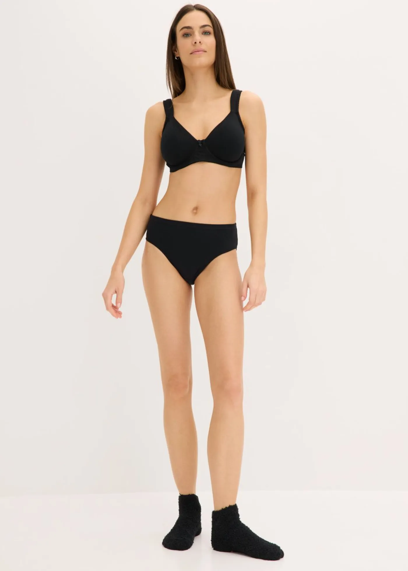 Mujer bonprix bonprix Sujetador reductor básico de algodón orgánico con aros (2 unidades)