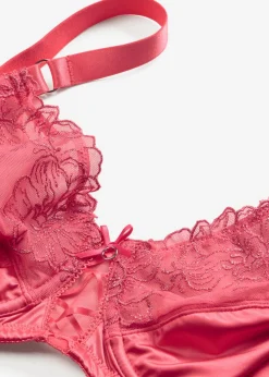 Mujer bonprix bonprix Sujetador reductor con bordado brillante de flores