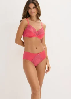 Mujer bonprix bonprix Sujetador reductor con bordado brillante de flores