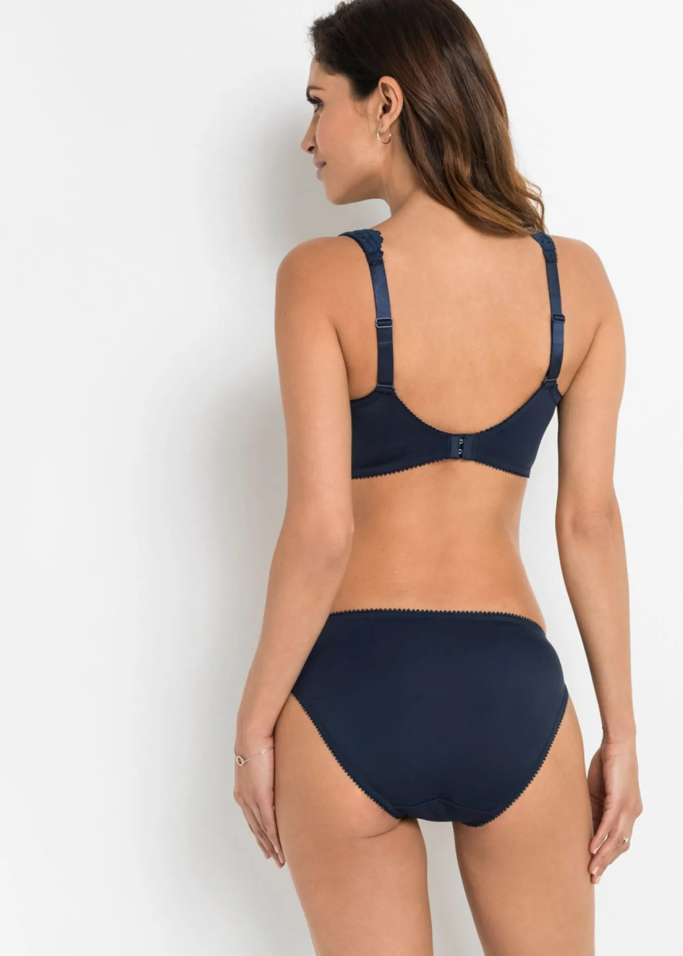 bonprix bonprix Sujetadores De Copa E A H|Lencería>Sujetador reductor con tirantes acolchados (2 unidades) Azul marino + beige arena
