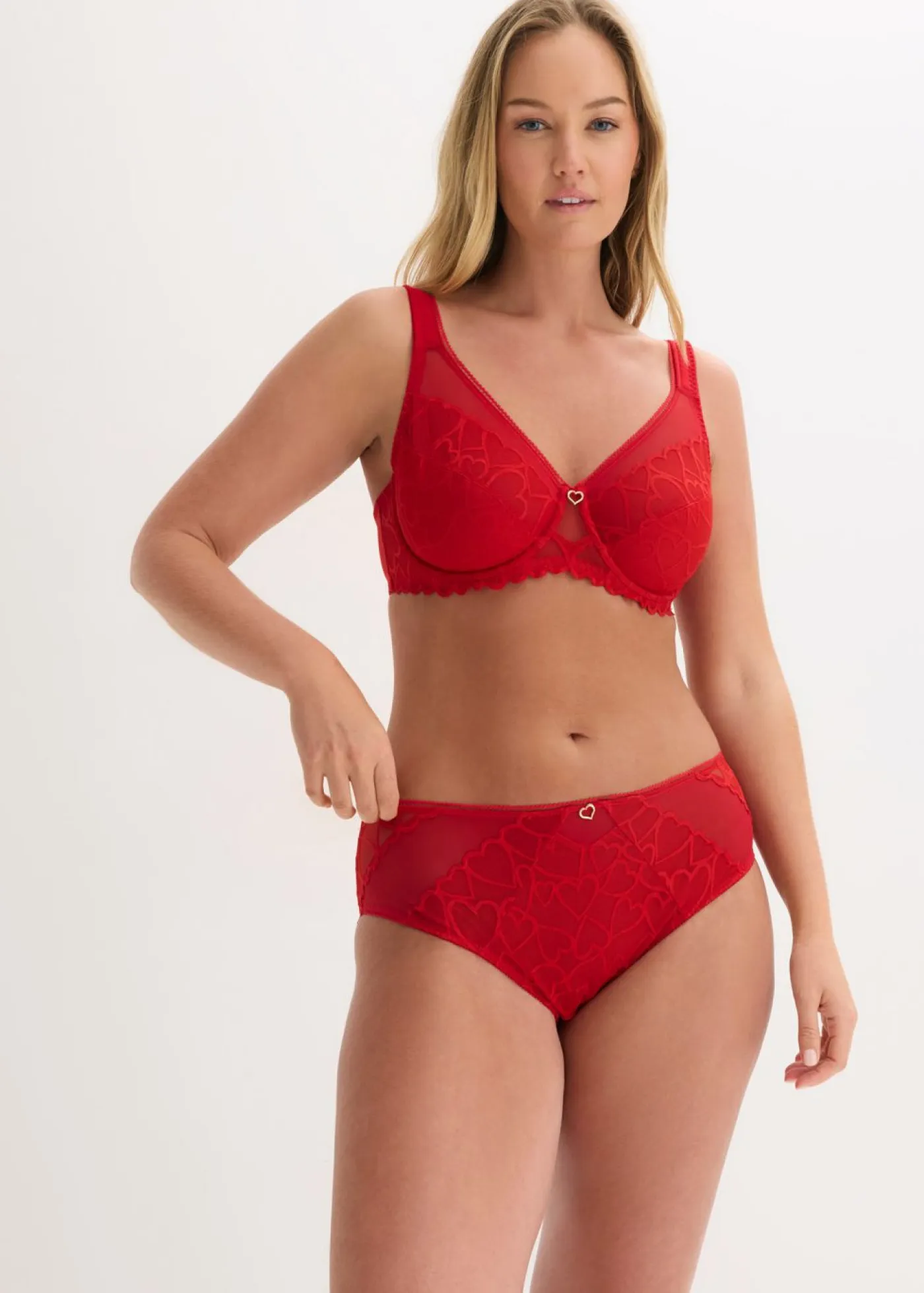 bonprix bonprix Sujetadores|Sujetadores De Copa E A H>Sujetador reductor con tirantes acolchados Rojo salsa