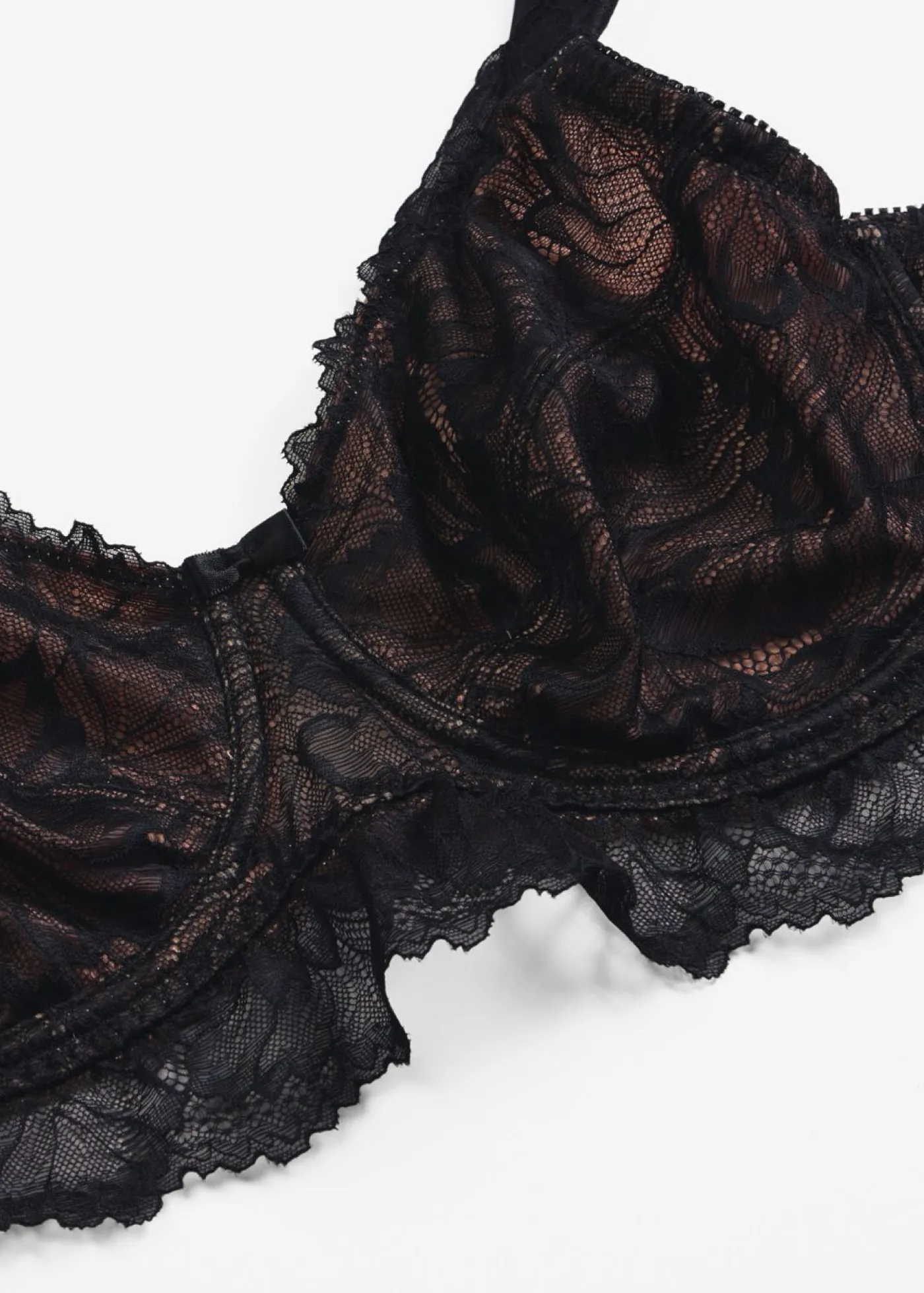 bonprix bonprix Sujetadores|Lencería>Sujetador reductor con tirantes acolchados negro-marrón claro