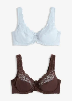 Mujer bonprix bonprix Sujetador reductor con tirantes acolchados (2 unidades)