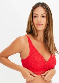 Mujer bonprix bonprix Sujetador reductor de encaje con aros y lentejuelas elegantes