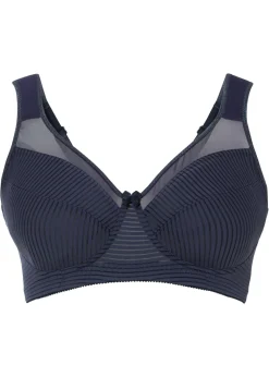 bonprix bonprix Sujetadores De Copa E A H>Sujetador reductor sin aros con tirantes acolchados Azul oscuro