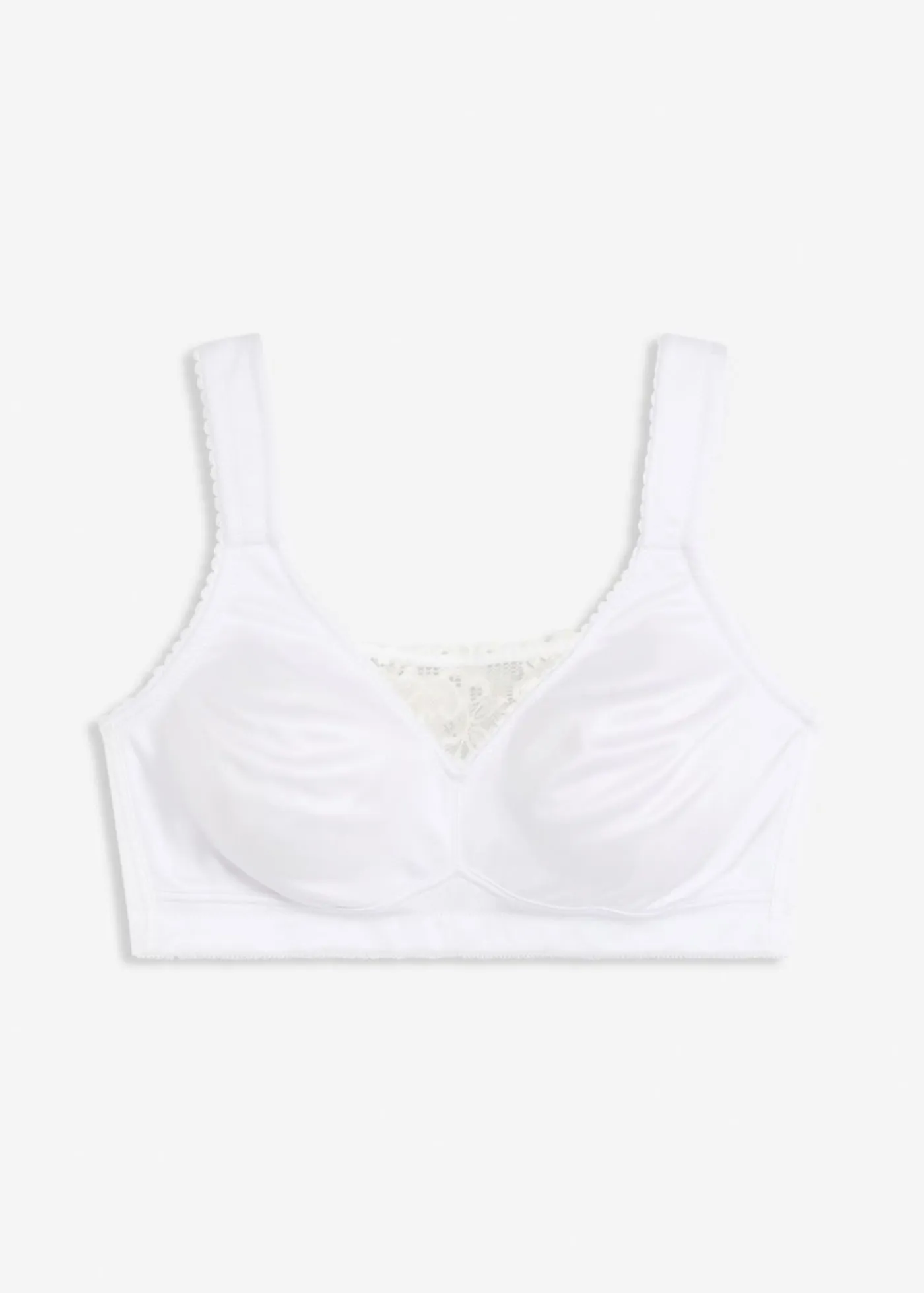 bonprix bonprix Sujetadores|Sujetadores De Copa E A H>Sujetador reductor sin aros con tirantes acolchados Blanco