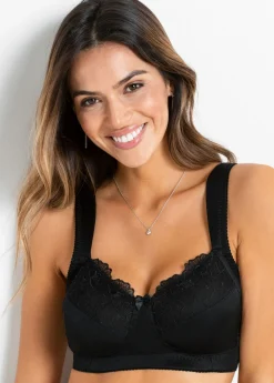 bonprix bonprix Sujetadores De Copa E A H|Lencería>Sujetador reductor sin aros con tirantes acolchados Negro