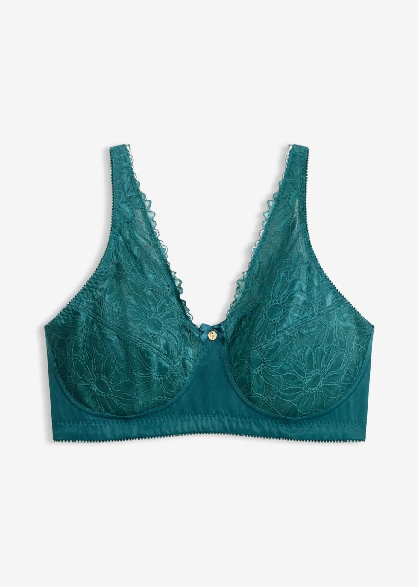 bonprix bonprix Sujetadores De Copa E A H|Sujetadores>Sujetador reductor sin aros con tirantes acolchados verde pimiento