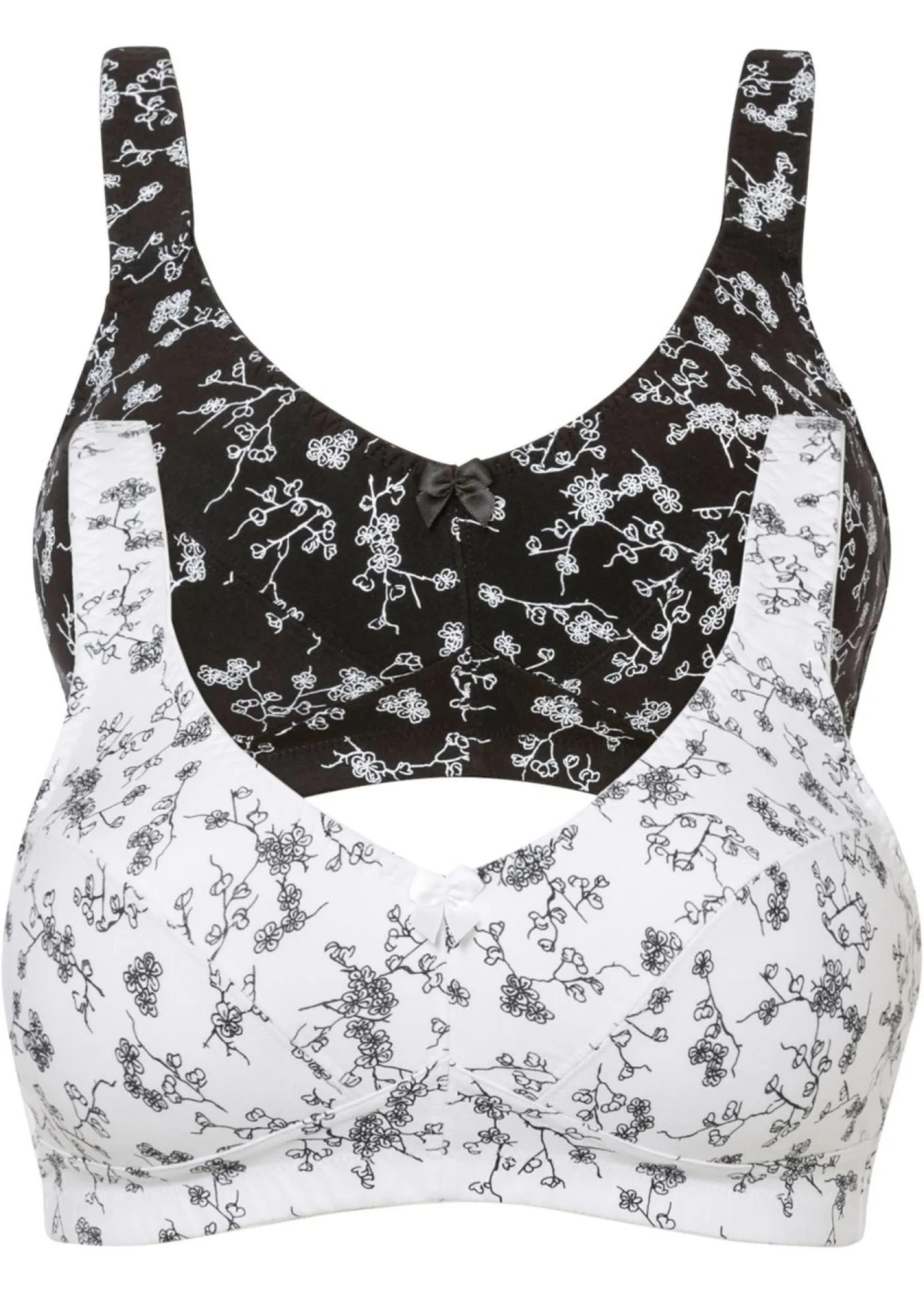 Mujer bonprix bonprix Sujetador sin aros con suave algodón orgánico (2 unidades)