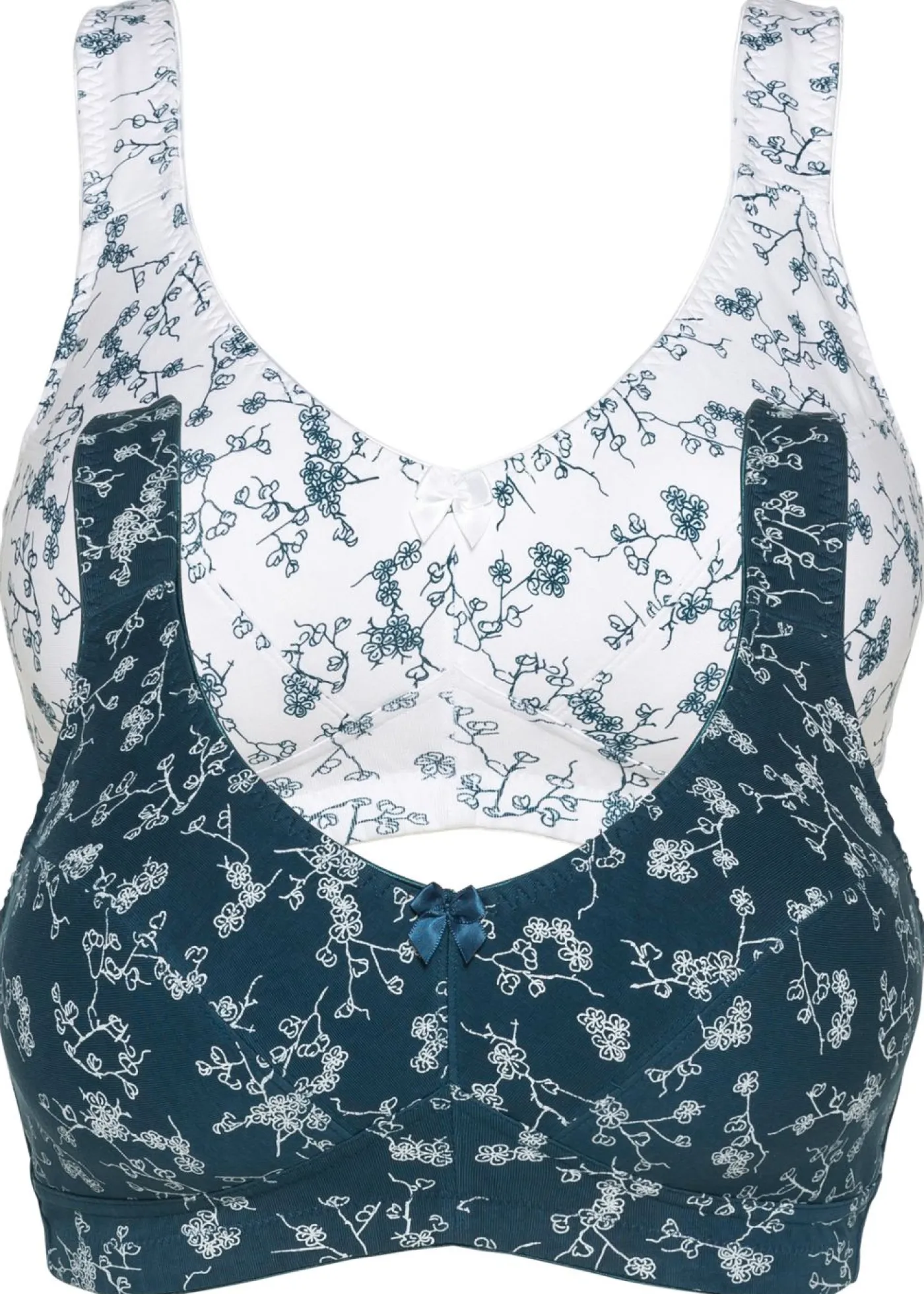 Mujer bonprix bonprix Sujetador sin aros con suave algodón orgánico (2 unidades)