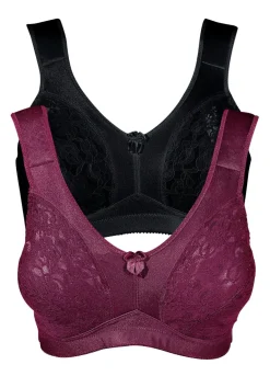 Mujer bonprix bonprix Sujetador sin aros con tirantes acolchados (2 unidades)